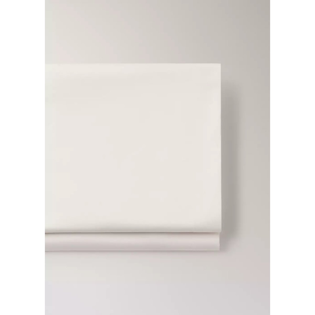 Drap plat en 100 % coton satin Lit 135/140 cm écru, MANGO HOME