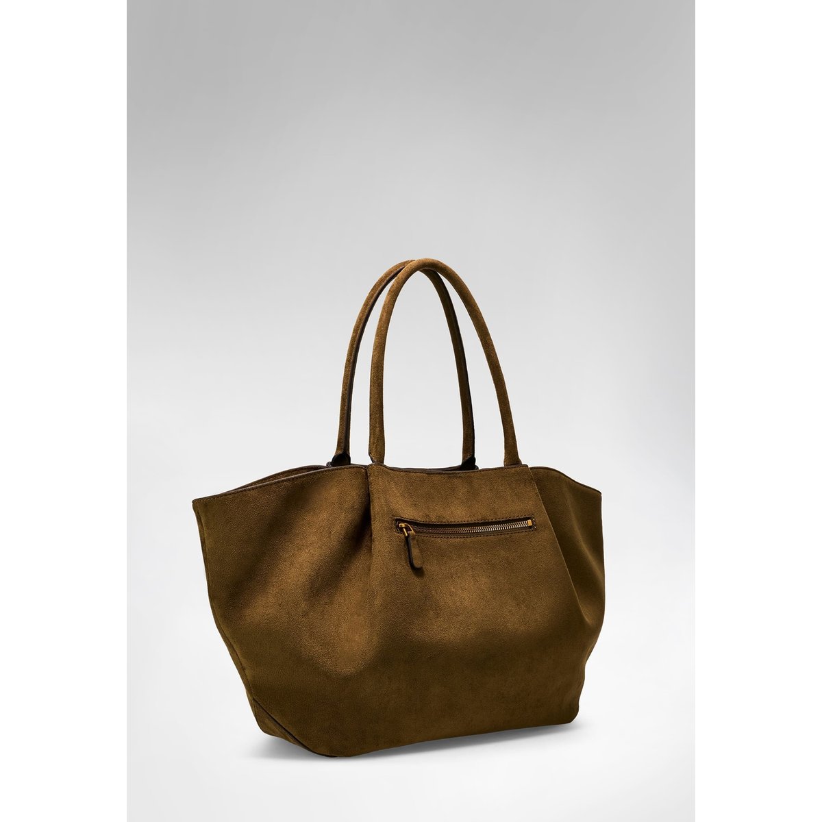 Sac Tote En Suède Allegra vert, GUESS