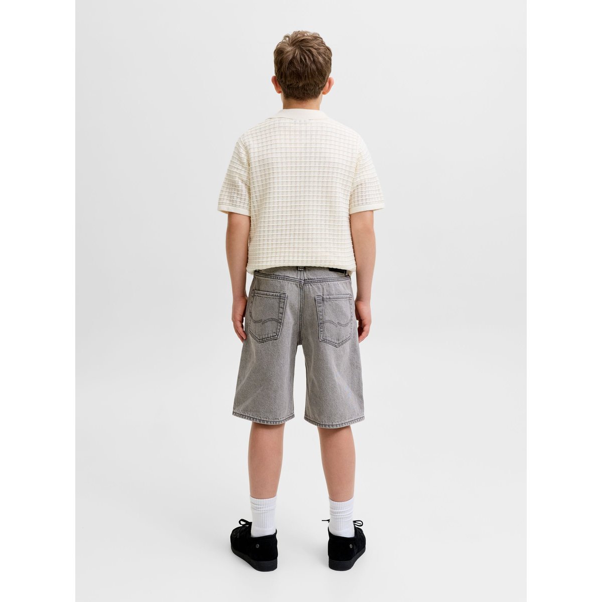 Short En Denim grey denim, JACK & JONES JUNIOR