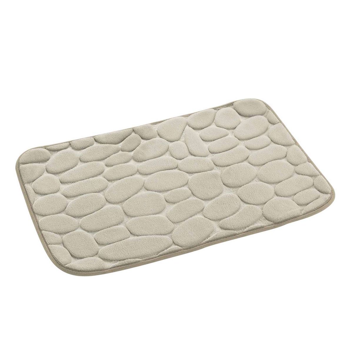 Tapis de bain à mémoire de forme GALET naturel, TOILINUX
