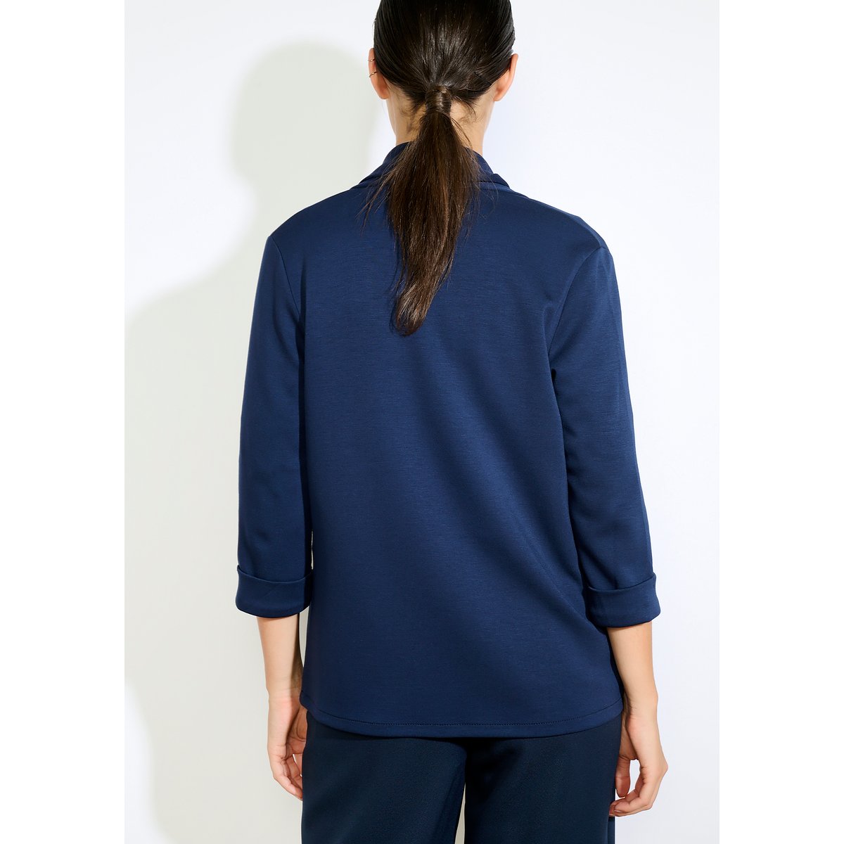 Blazer fluide bleu marine, LOLALIZA