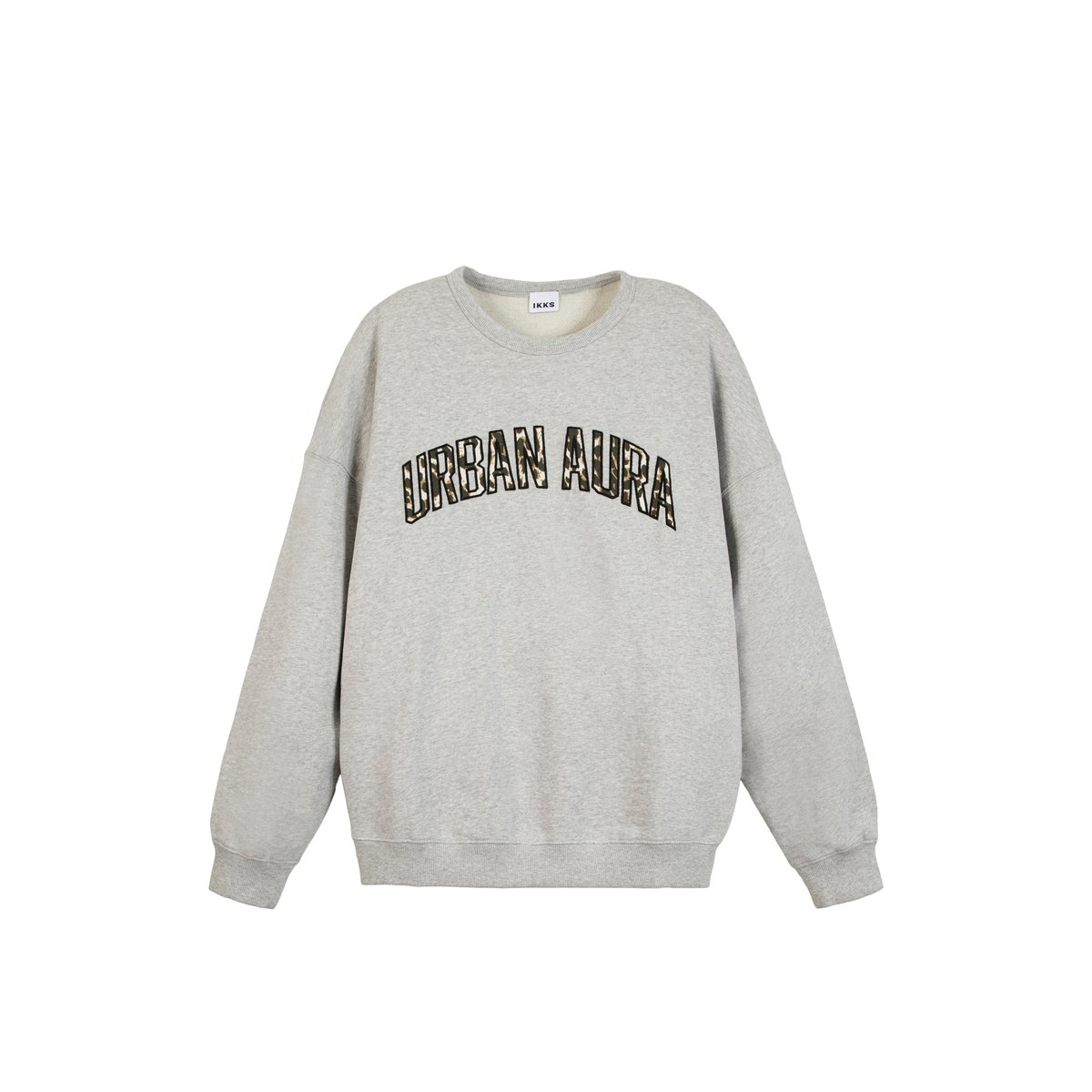 Sweat à message lettres brodées gris anthracite, IKKS