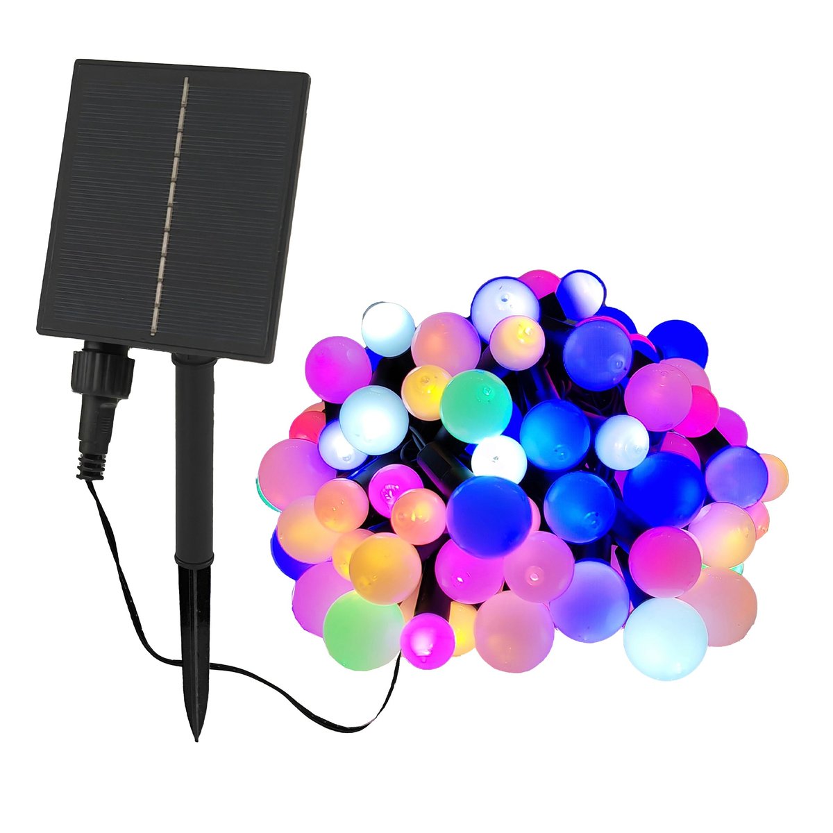 Guirlande Solaire BILLY RGB multicolore, LUMISKY