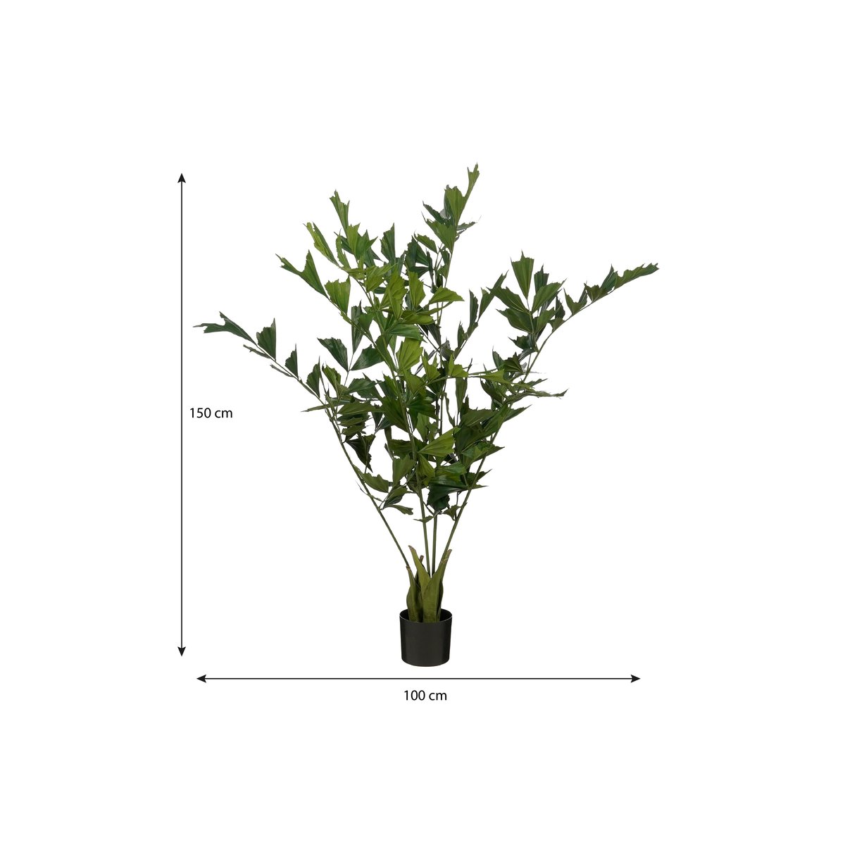Plante artificielle FISHTAIL PALM vert, MICA DECORATIONS