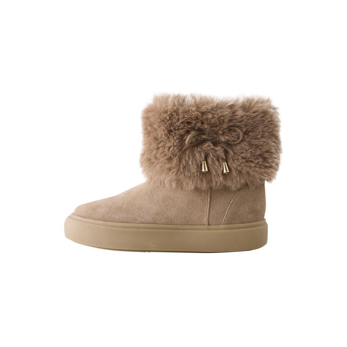 Bottines hydrofuges en daim marron fauve, NEXT