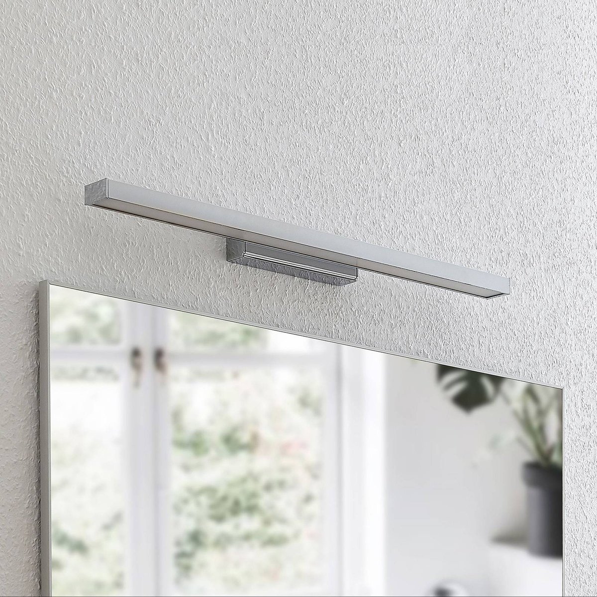 Applique en aluminium moderneLED, Alenia blanc, chrome, LINDBY