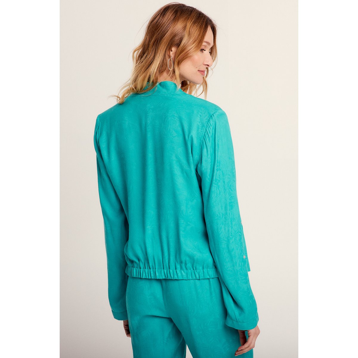 Veste droite fluide vert, BREAL