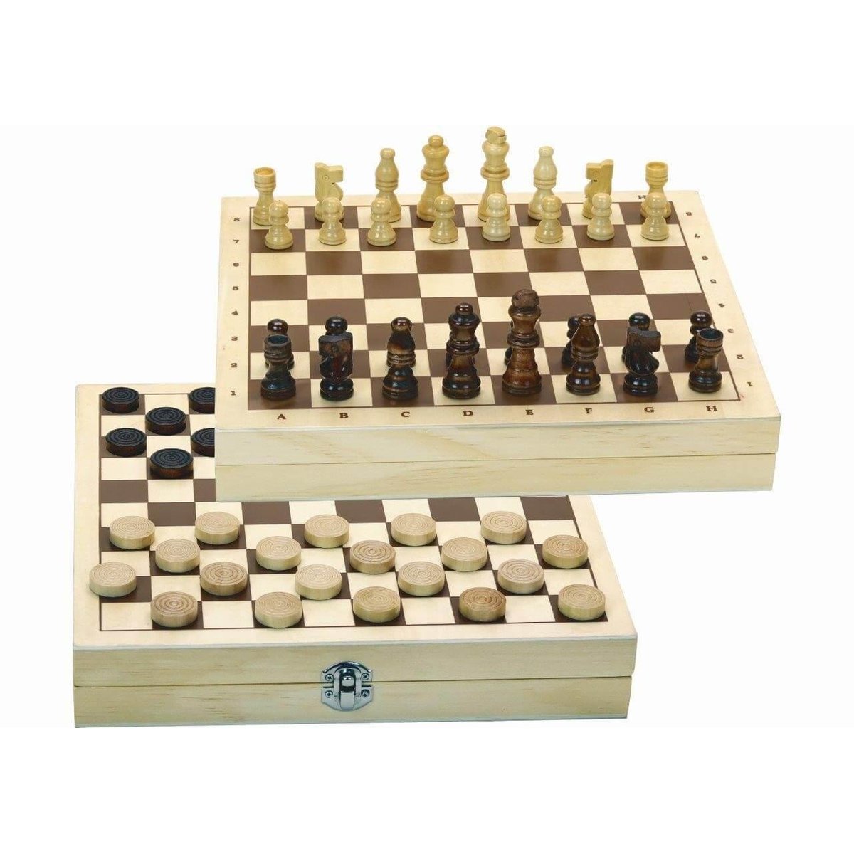 Coffret dames et echecs couleur unique, JEUJURA