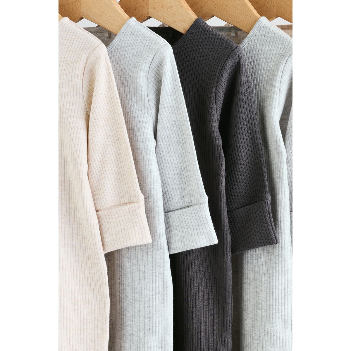 Dors-bien bébé à pieds avec zip, lot de 5 naturel, NEXT