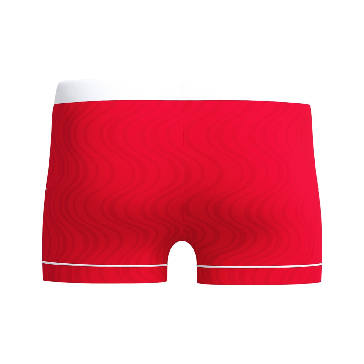 Short de bain motif/style ondulé rouge, SPEEDO