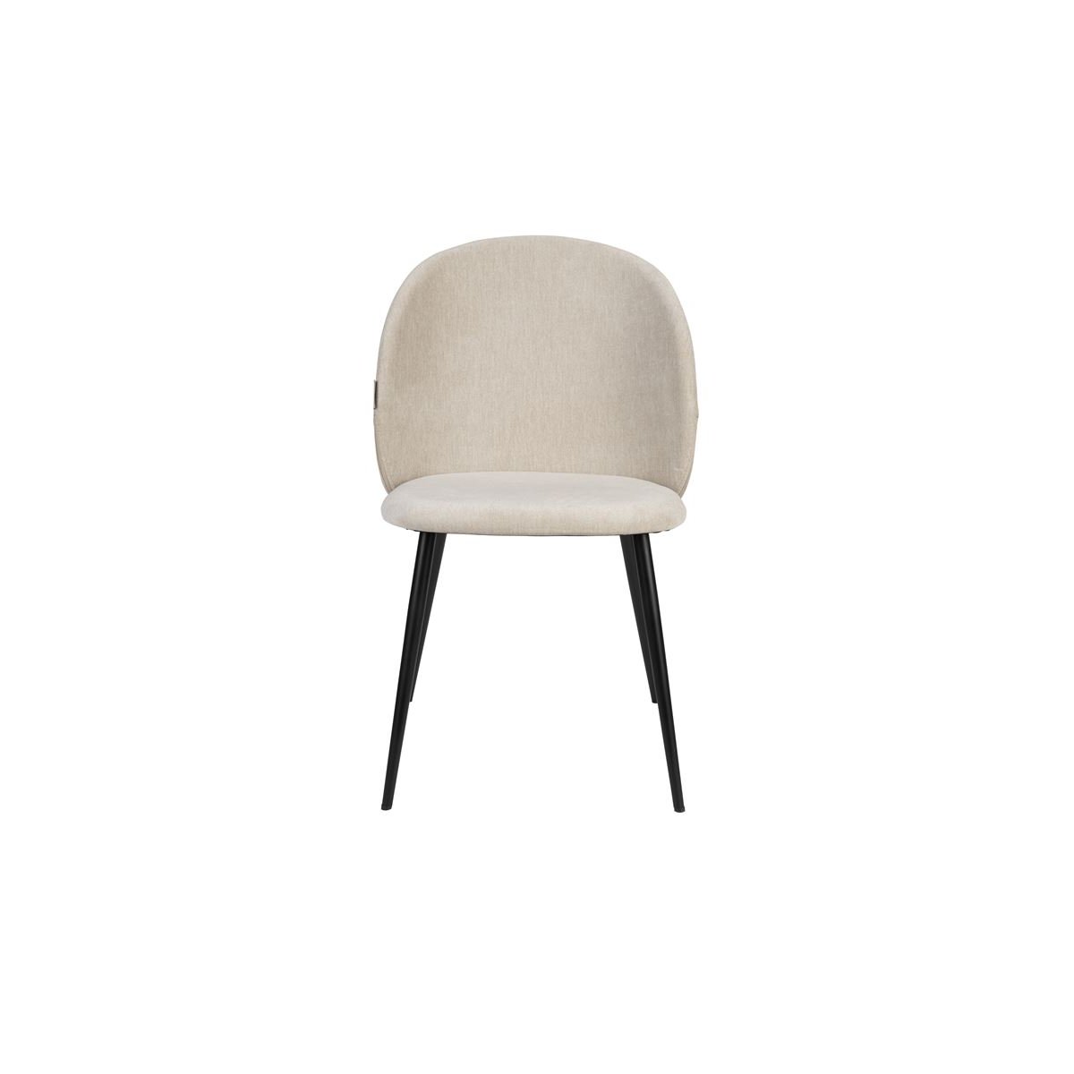 Chaise design en tissu (lot de 2) beige, ZUIVER