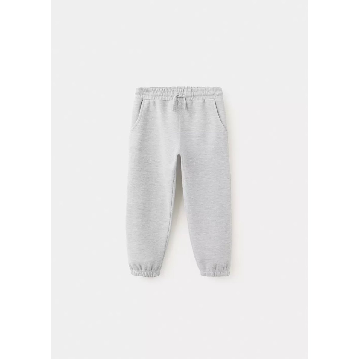 Pantalon jogger coton gris chiné clair, MANGO BABY