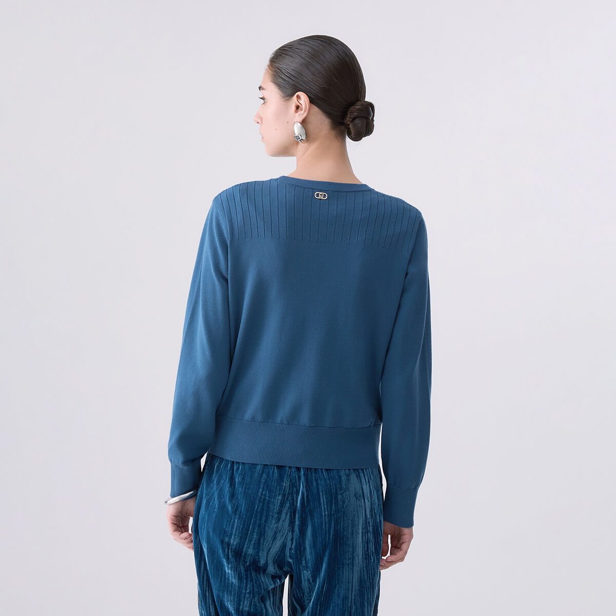 Cardigan avec Lacets bleu, LIU JO