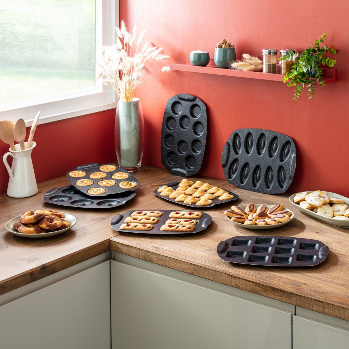 Moule à donuts Perfectbake mini donuts noir, TEFAL