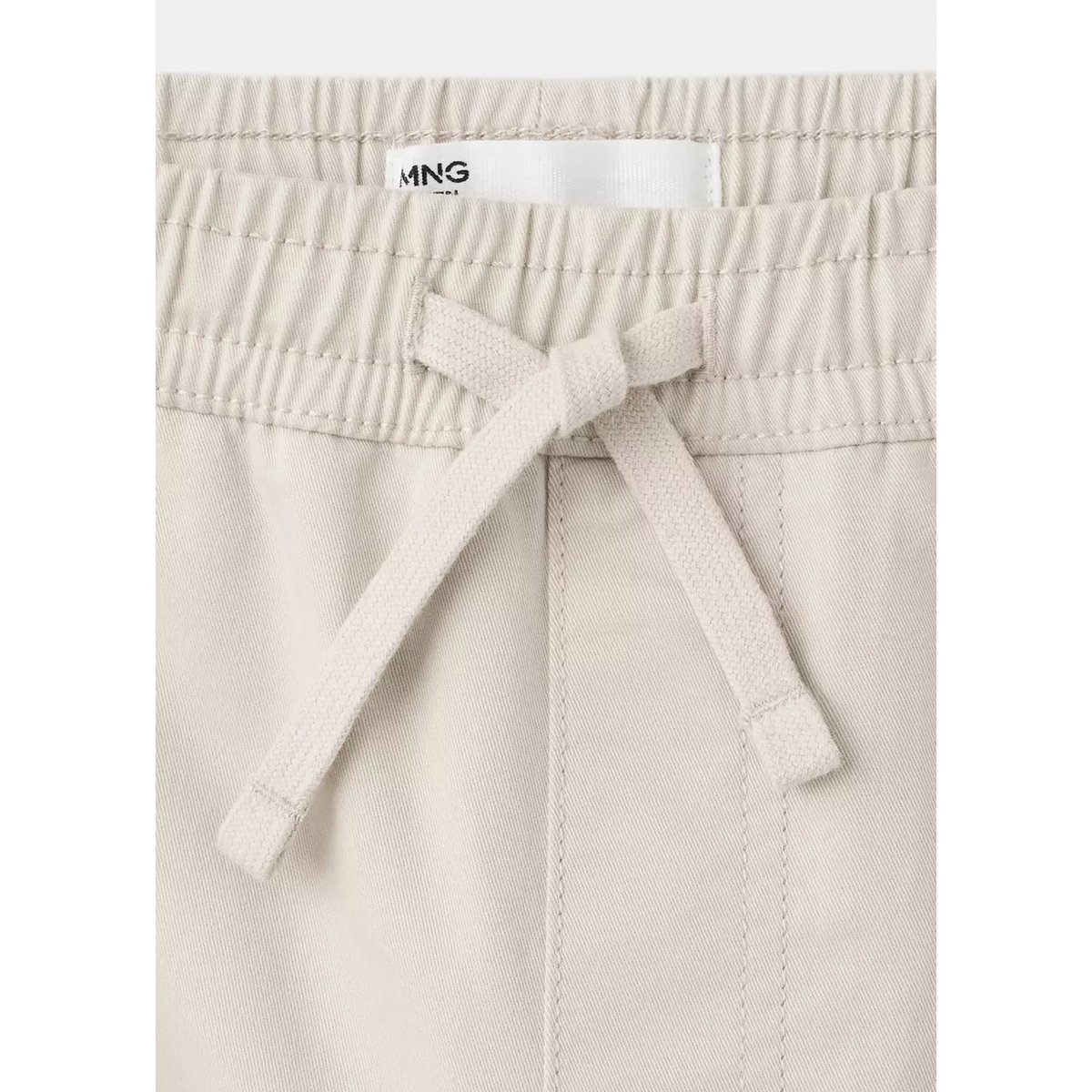 Pantalon droit cordon gris glacé, MANGO TEEN