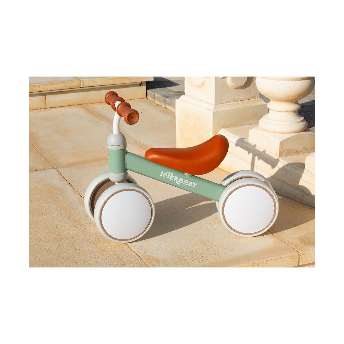 Draisienne 12 à 36 mois - vert - vélo sans pédales multicolore, INTERBABY