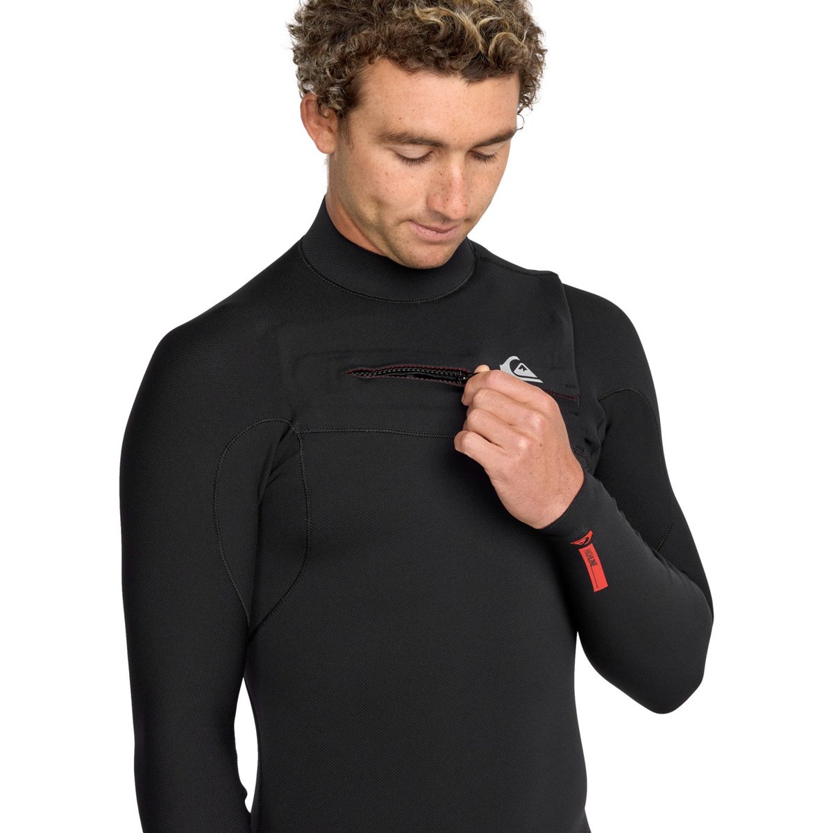 Combinaison de surf zip poitrine 3/2MM HIGHLINE 3/2 noir black, QUIKSILVER