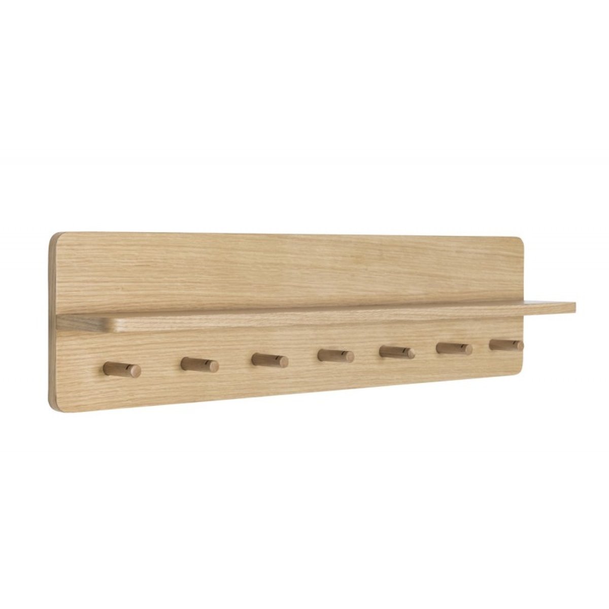 Portemanteau Mural Étagère Bois bois clair, HUBSCH