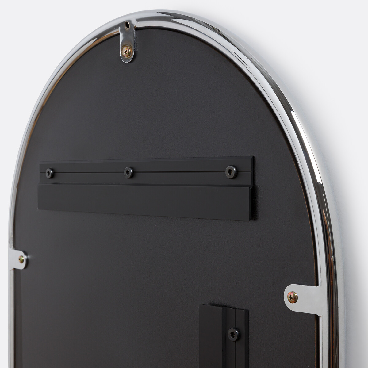 Miroir ovale en fer chromé, Eloka chrome, LA REDOUTE INTERIEURS