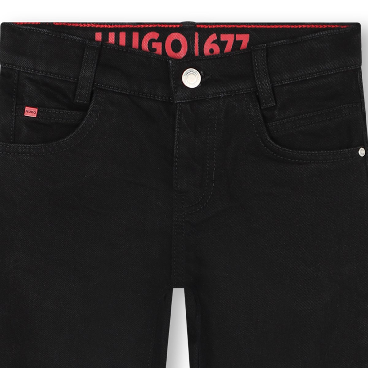 Pantalon en denim denim black, HUGO KIDSWEAR