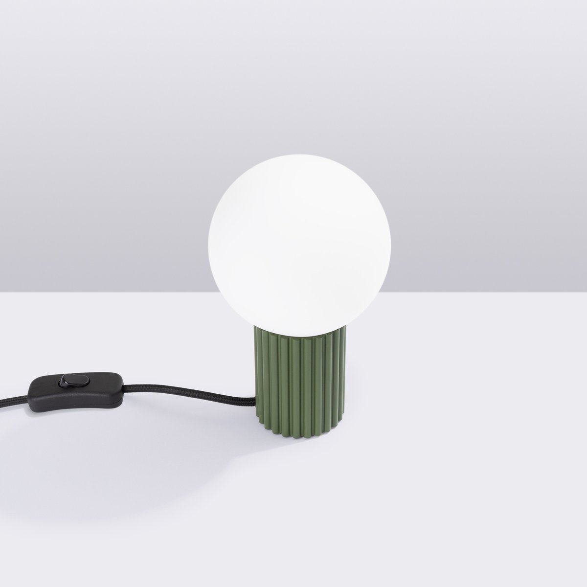 Lampe à poser Aluminium Vert Olive G9 1 Halo vert, EDEN