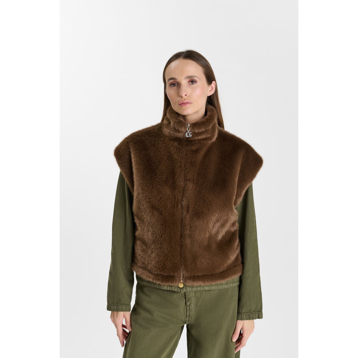 Veste sans manches FAUVE bear, LE TEMPS DES CERISES