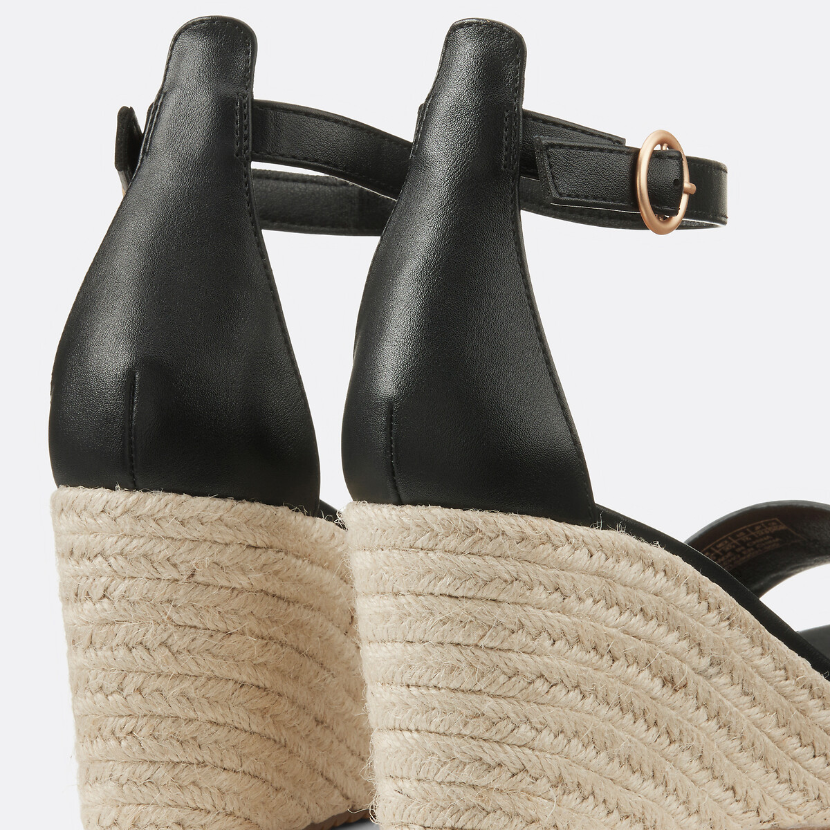 Wayna Brand Wedge Heel Sandals black, PEPE JEANS