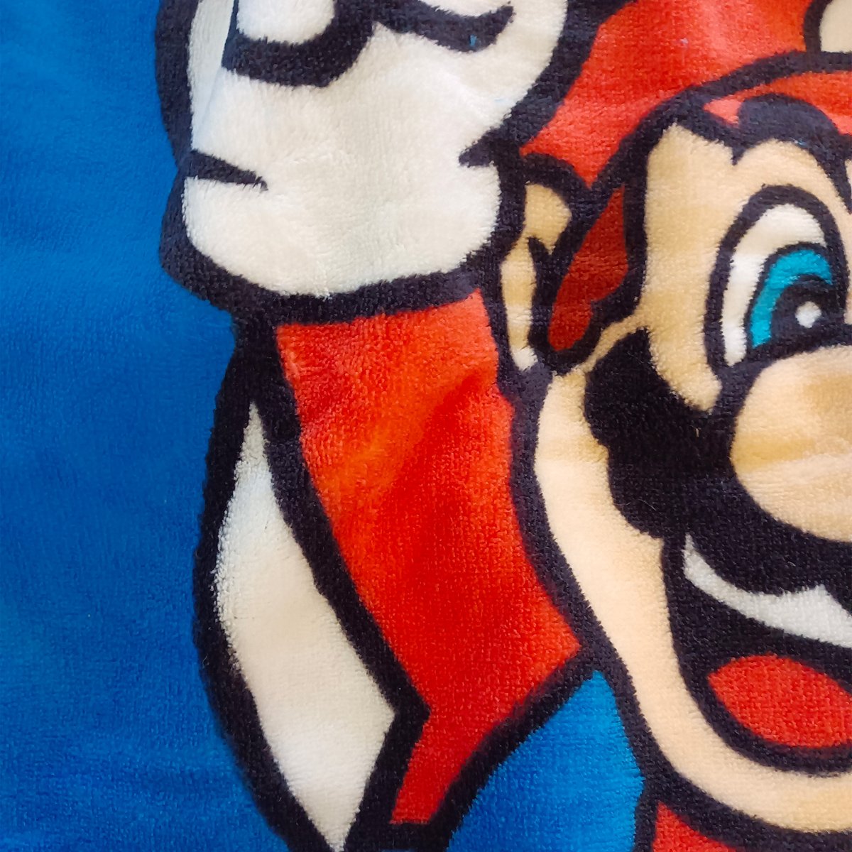 Plaid polaire imprimé, PLAYERS bleu, SUPER MARIO
