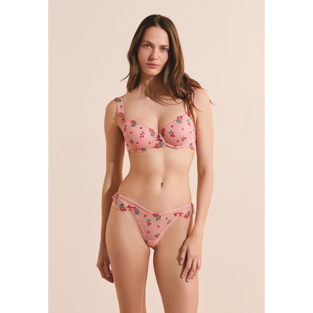 String avec broderie tomates TOMATO LOVE multicolore, ETAM