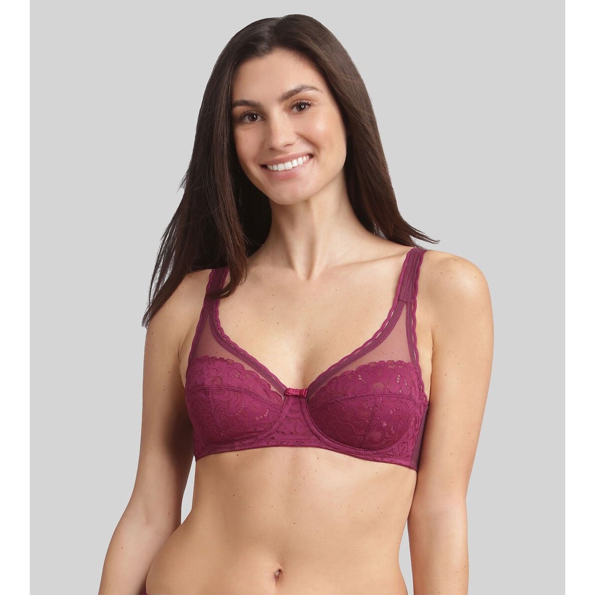 Reggiseno Cœur croisé féminin riciclato viola imperiale, PLAYTEX