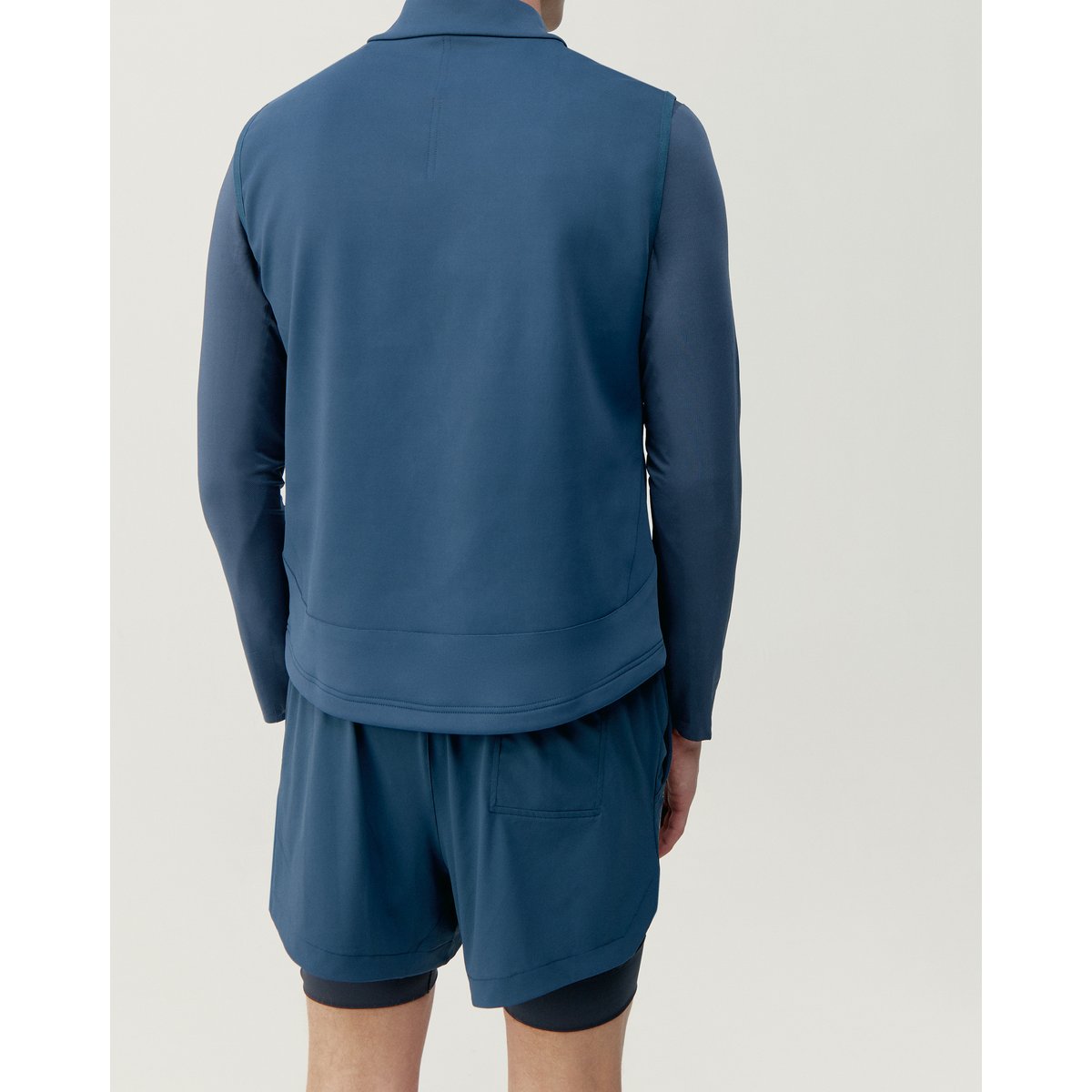 Doudoune sans manches de sport homme Parker Avec poches fermeture éclair bleu denim, BORN