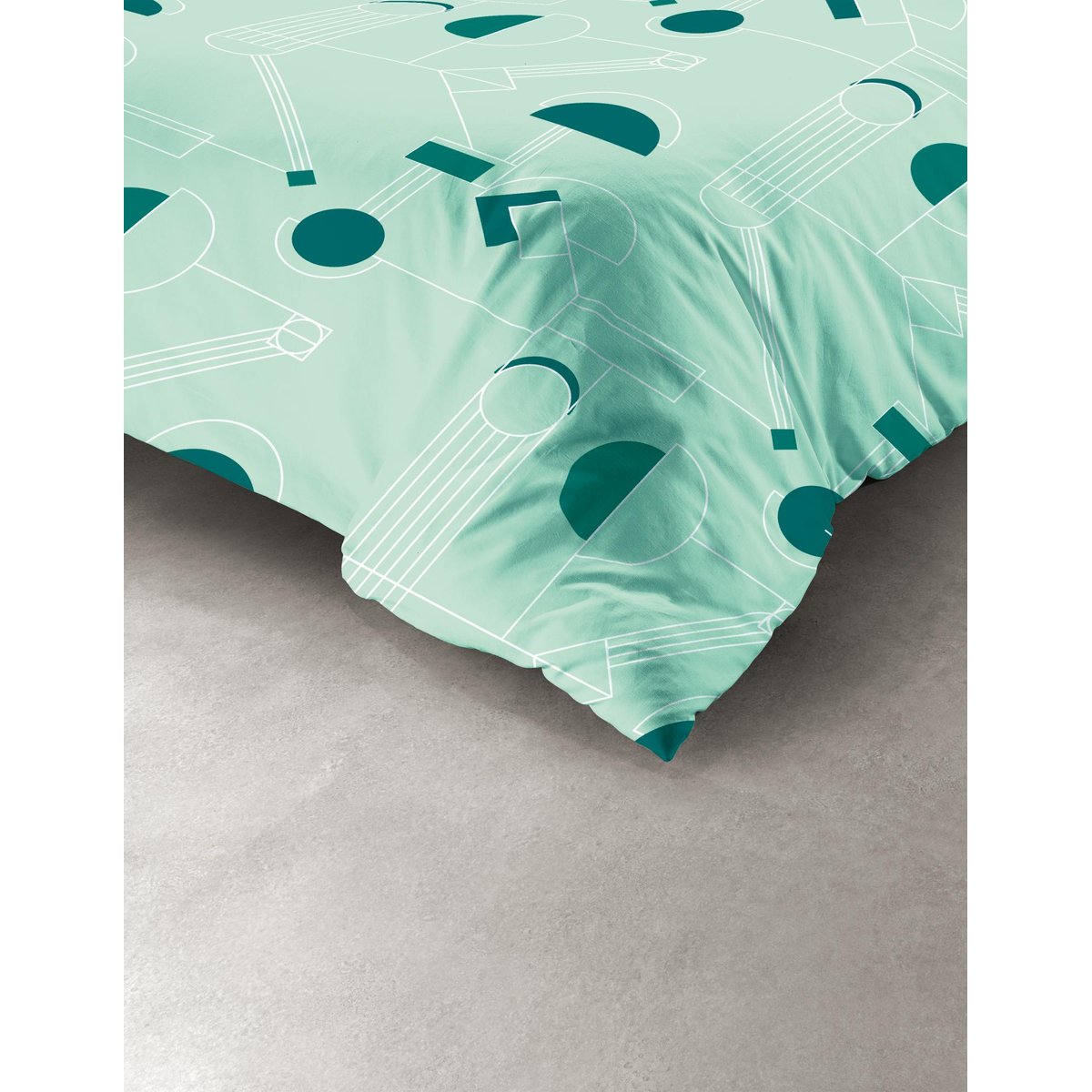 Parure housse de couette en microfibre imprimée, Hawak multicolore, C DESIGN HOME TEXTILE