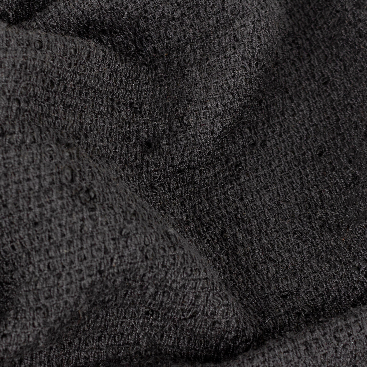 Candar Boucle Textured Throw black, YARD