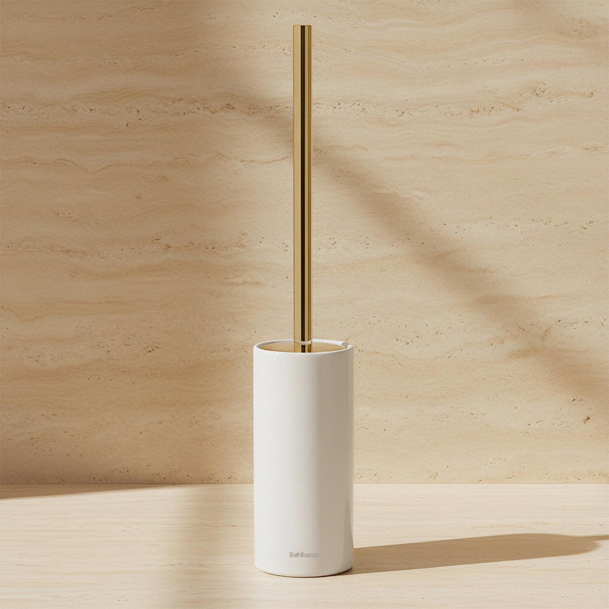 Brosse wc en porcelaine blanc,, BATH BAZAAR
