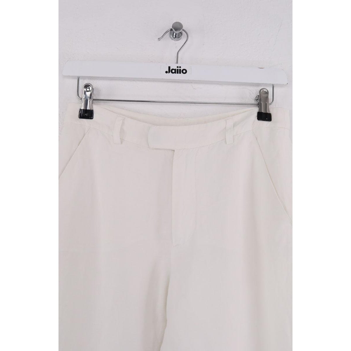 Pantalon droit - Très Bon État blanc, AGNES B
