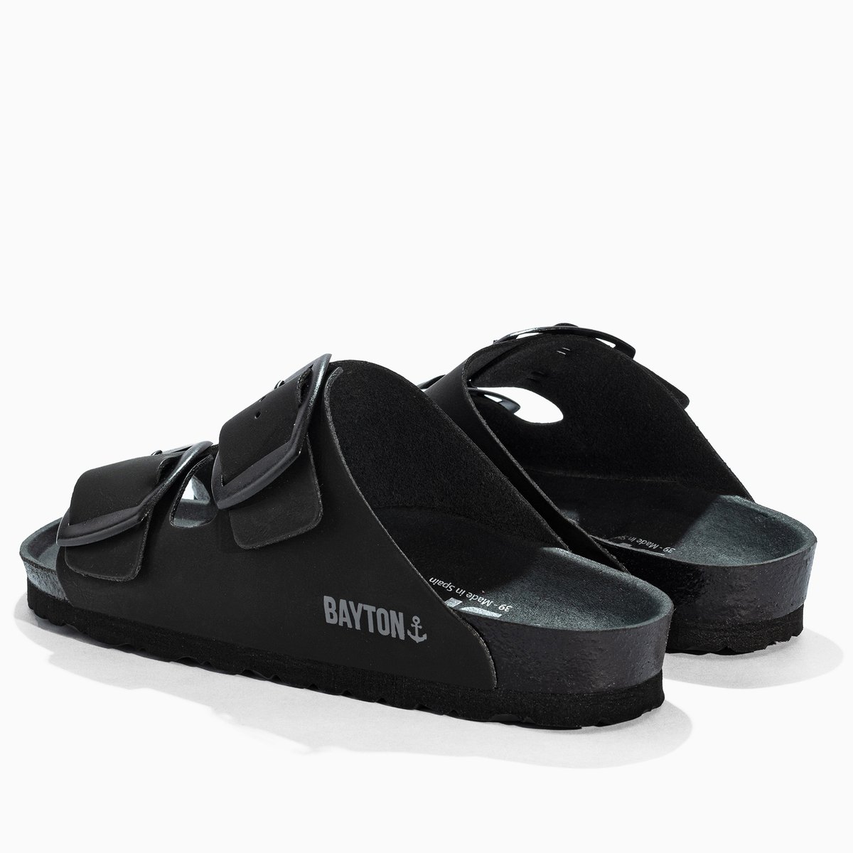 Sandales Vegan ALICANTE noir, BAYTON