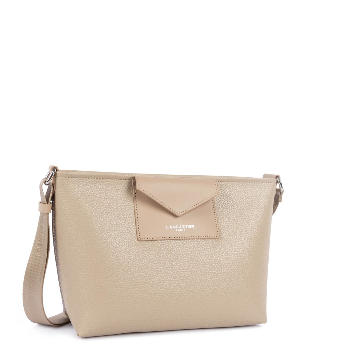 Sac trotteur zippé, MAYA DOUBLE KBA beige foncé, LANCASTER