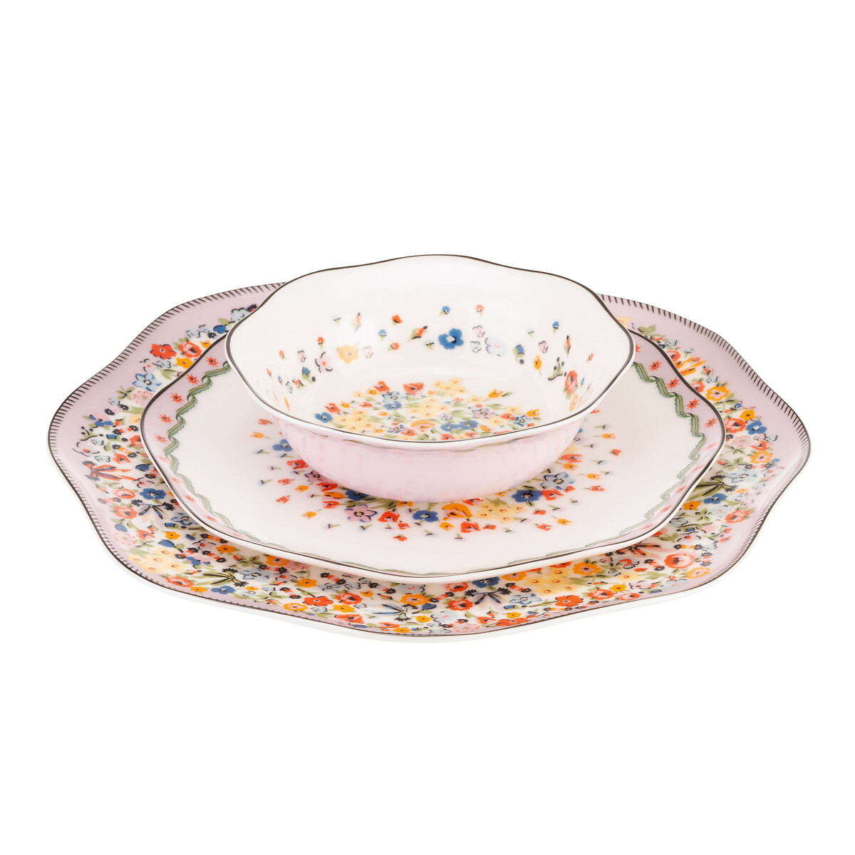 12-Piece Harmony Ditsy Dinner Set multi-coloured, CATH KIDSTON