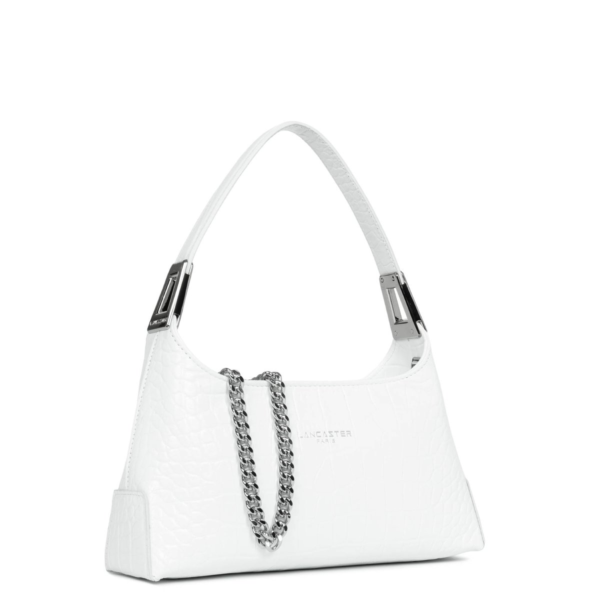 Petit sac à main, Made in France EXO ACE blanc, LANCASTER