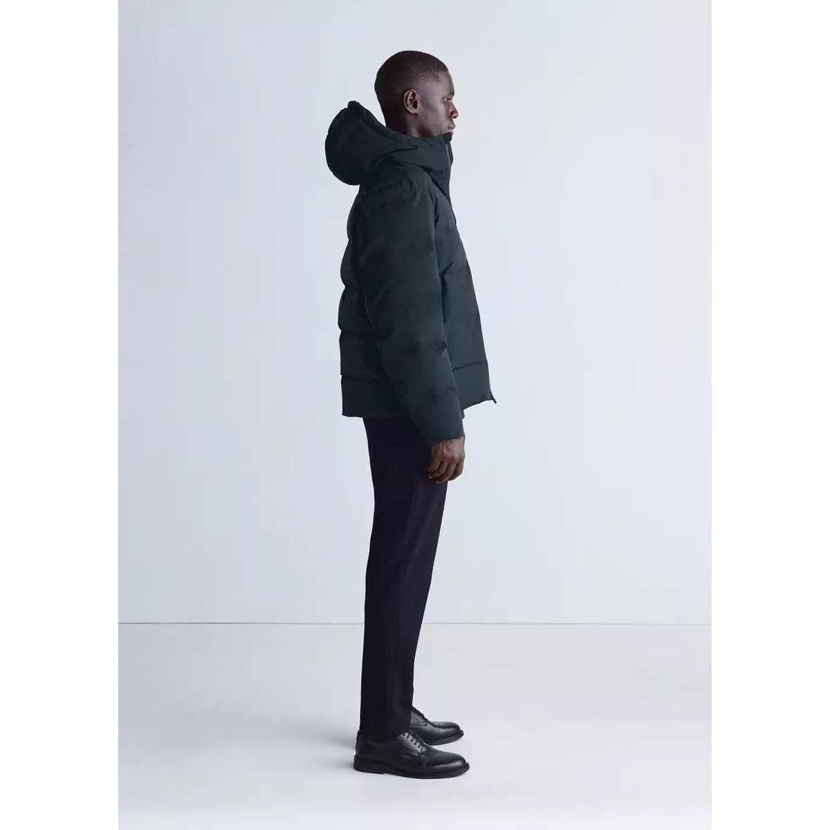 Anorak matelassé duvet waterproof bleu nuit, MANGO MAN