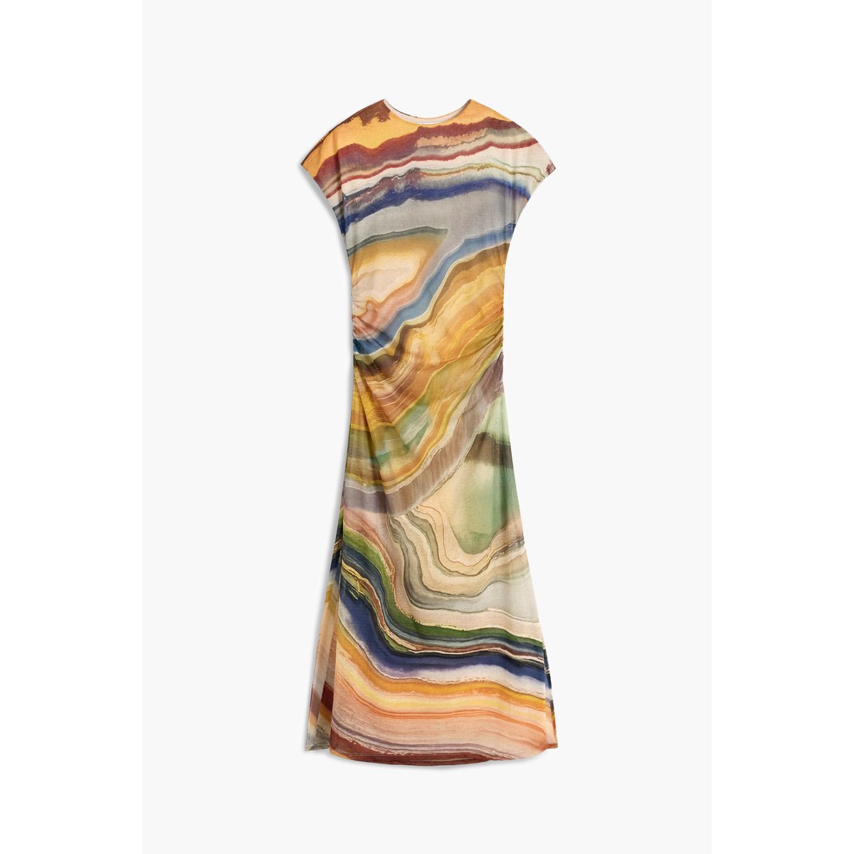 Robe en maille à manches courtes noir, DESIGUAL