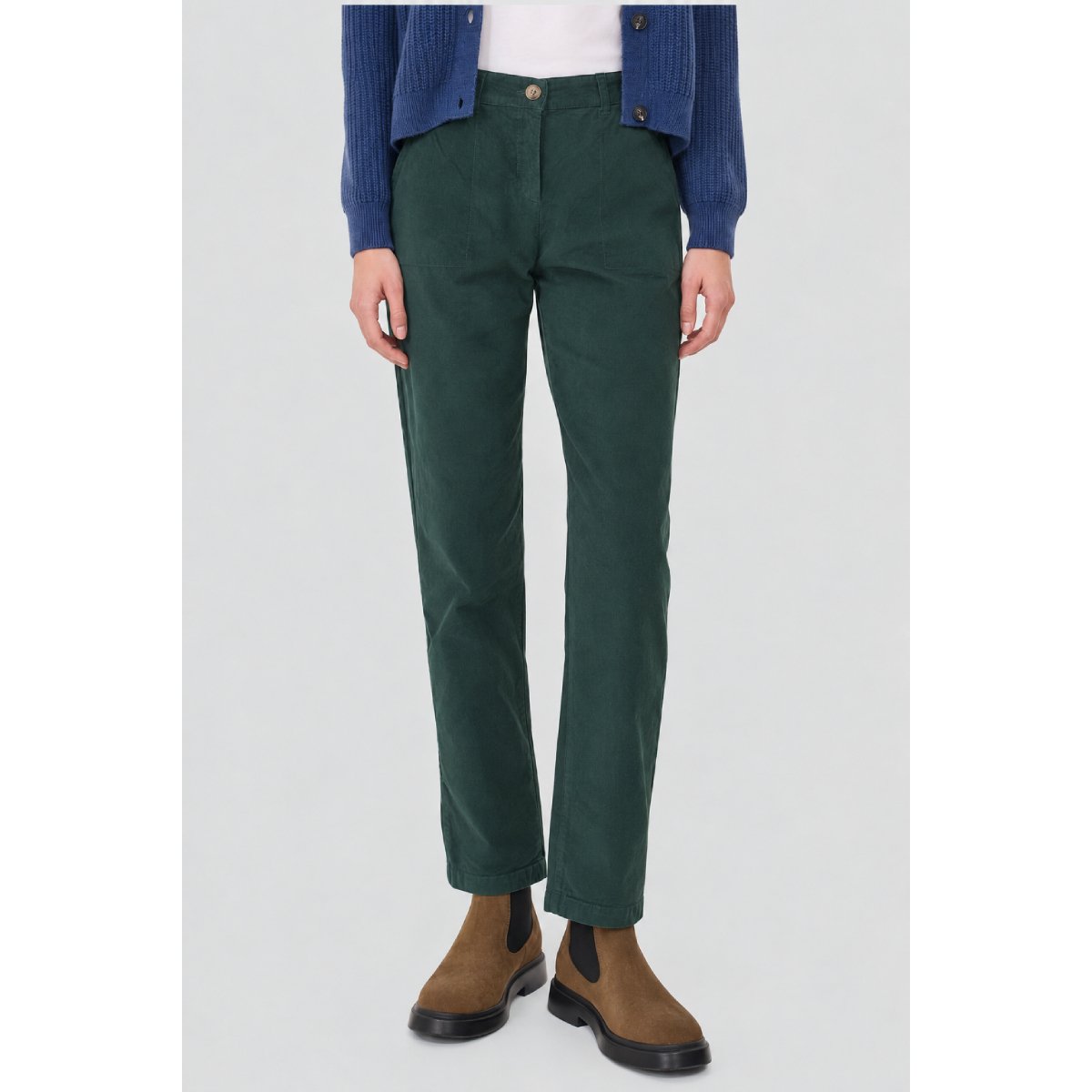 Pantalon droit velours - coton otranto, ARMOR-LUX
