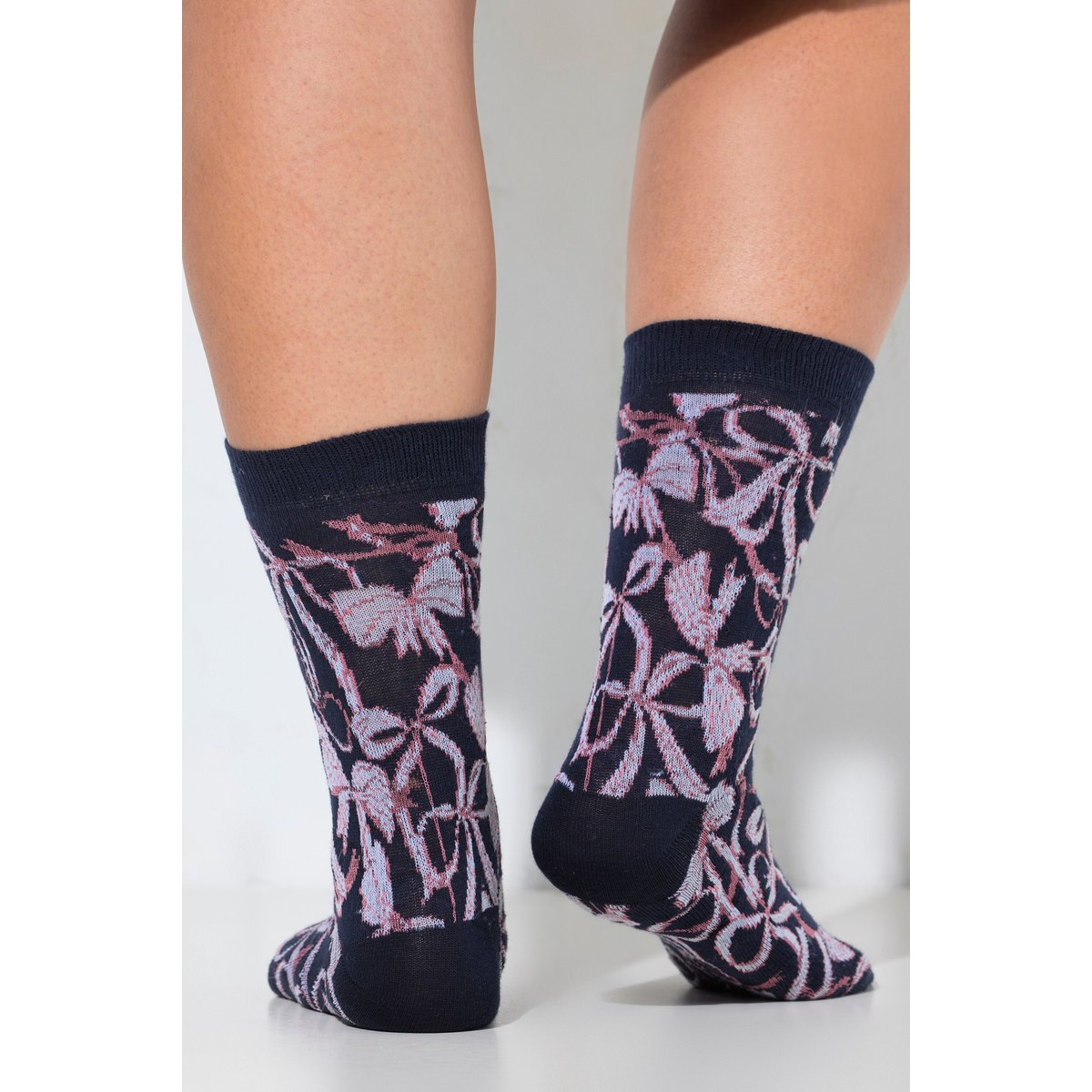 Chaussettes, lot de 2 bleu nuit, ULLA POPKEN