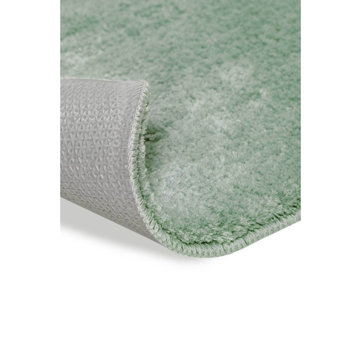 Tapis de bain doux, uni, anti-déparant , JORIS vert menthe, WECON HOME