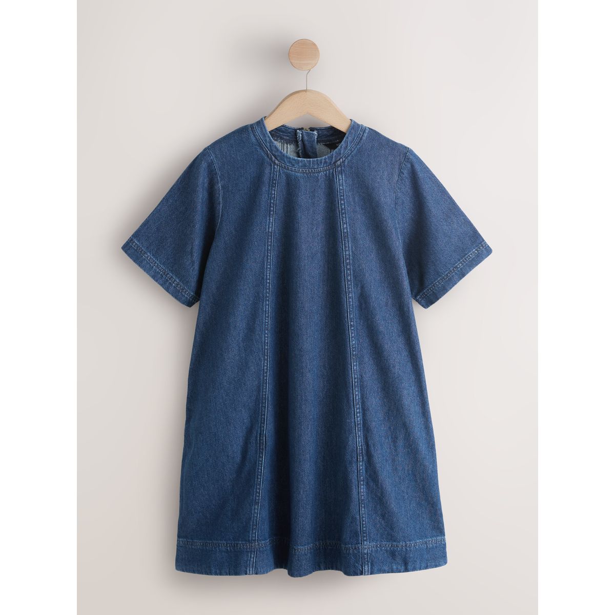 Robe t-shirt coupe courte jean bleu foncé, NEXT