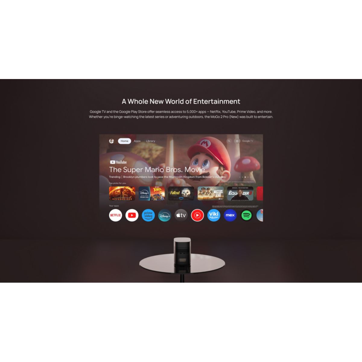Vidéoprojecteur portable MoGo 2 Pro Gen 2 - Google TV noir, XGIMI