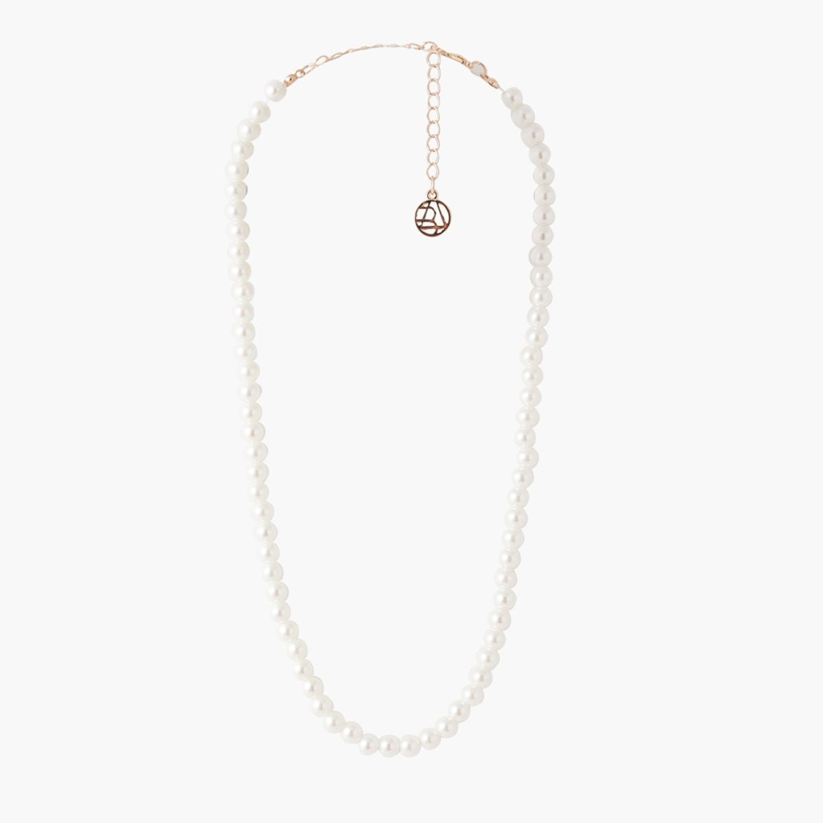 Collier court en perles 5mm blanc, BALABOOSTE