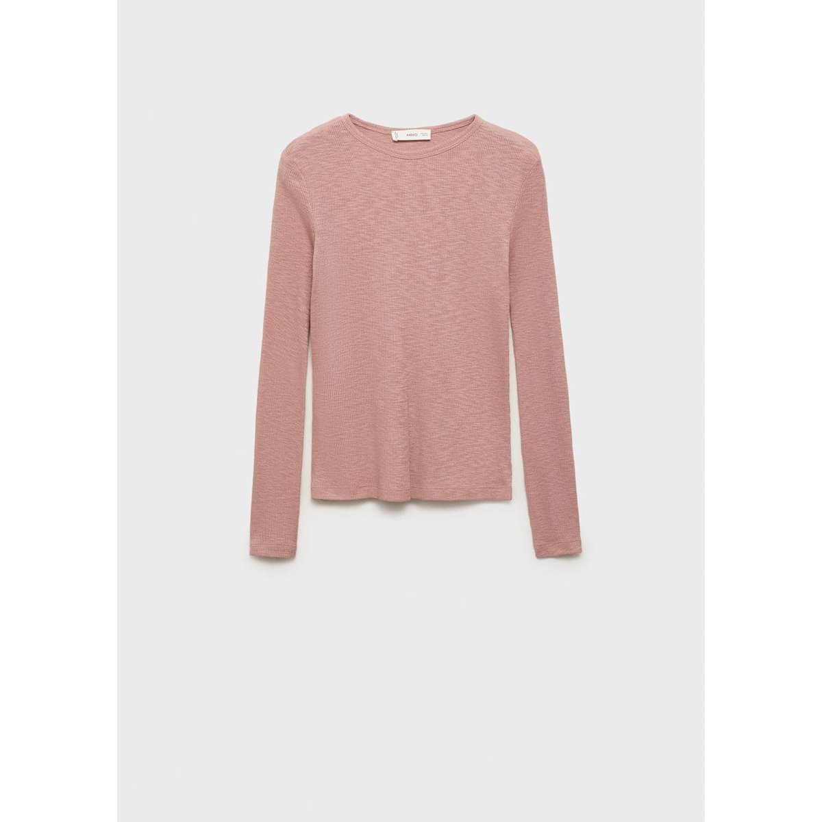 T-shirt maille manches longues rose pâle, MANGO TEEN