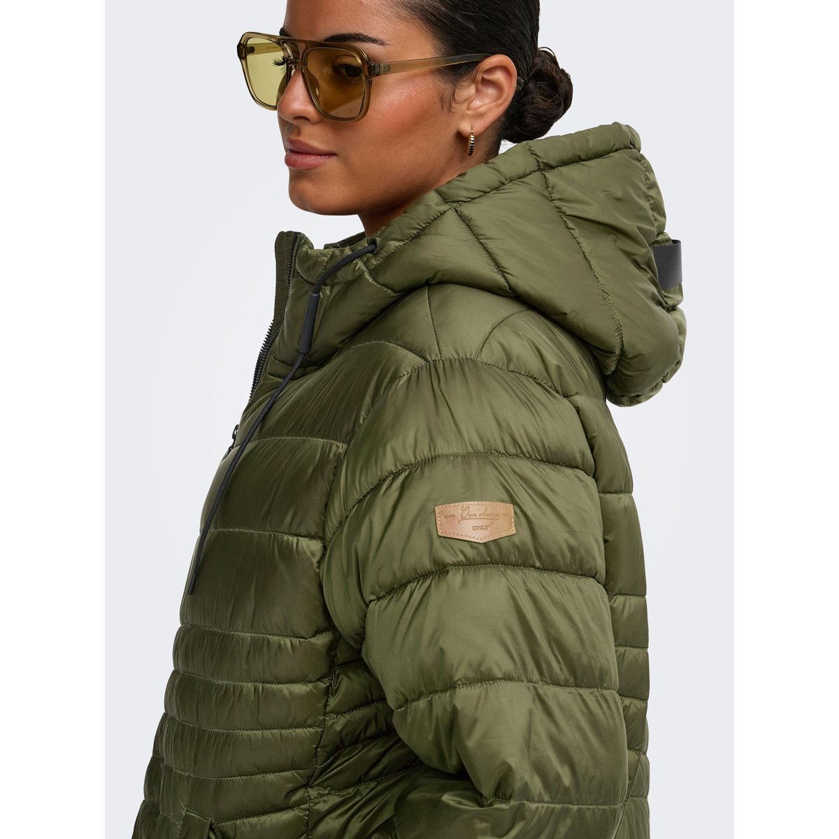 Veste Matelassée dark olive, ONLY CARMAKOMA