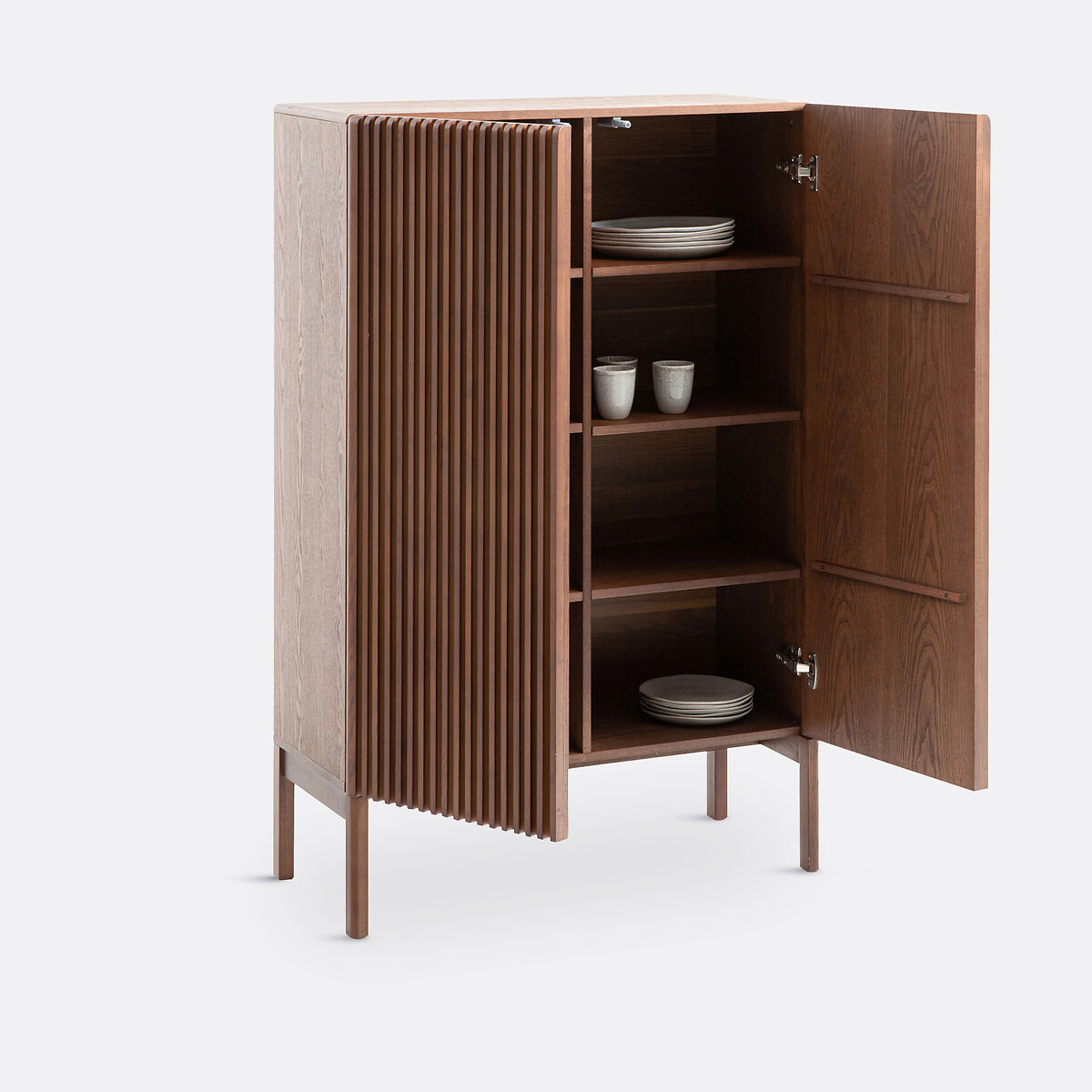 Buffet haut 2 portes Neottie teinté coloris noyer, LA REDOUTE INTERIEURS